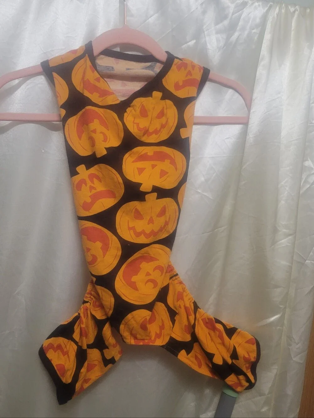 Dog Large Pumpkin Jackolantern Costume Pajamas Halloween